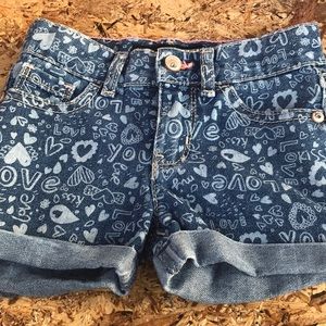 denim shorts